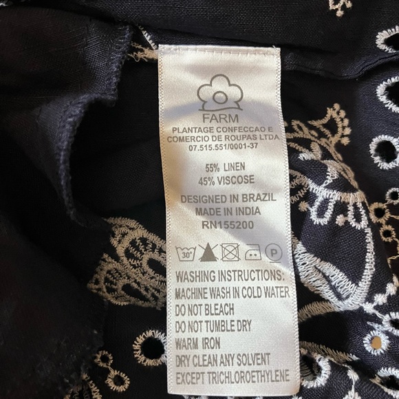 Farm Rio Jackie Embroidered Shorts Romper Size Small - Picture 13 of 14